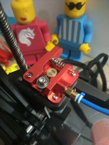 KIT Completo Tubo PTFE Azul + 4 Molas + Extrusor Creality de Metal Vermelho (Extruder compatível com bowden CR10S-PRO, MAX, CR-10, Ender ) - AIMSOAR photo review