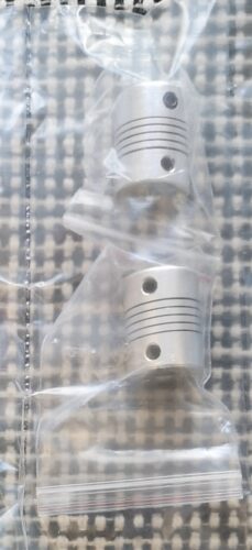 Clique para visualizar em tela cheia União Elástica Acoplador Flexível 5mm 8mm Alumínio ( Flexible coupling 5mmX8mmx25mm ) - AIMSOAR photo review