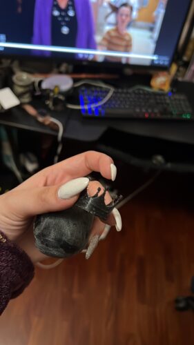 PLA 50g (Amostra) BLACK GLITTER - Azurefilm photo review