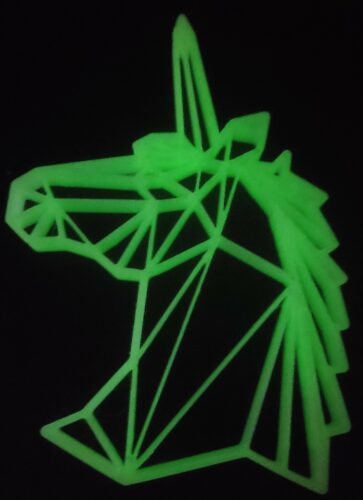 PLA 50g (Amostra) Lumos LUMINOUS UV Light Yellow (Neon e brilha no escuro) - Azurefilm photo review