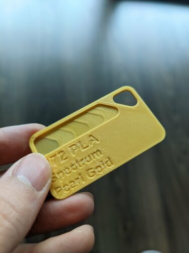 PLA Premium 1kg Pearl Gold - Spectrum Filaments photo review